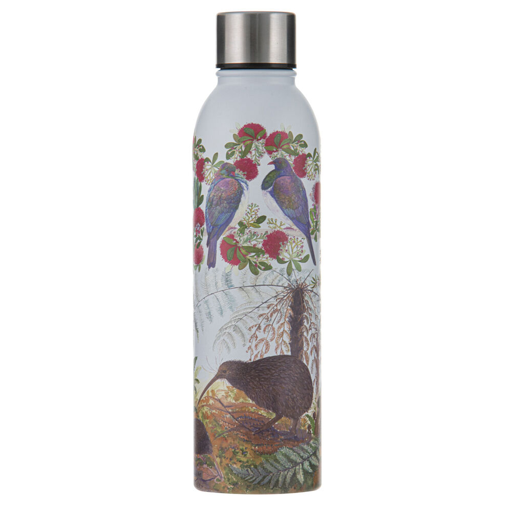 Ashdene Native Birds of NZ Drinking Bottle Water Flask 6.8x24.5cm