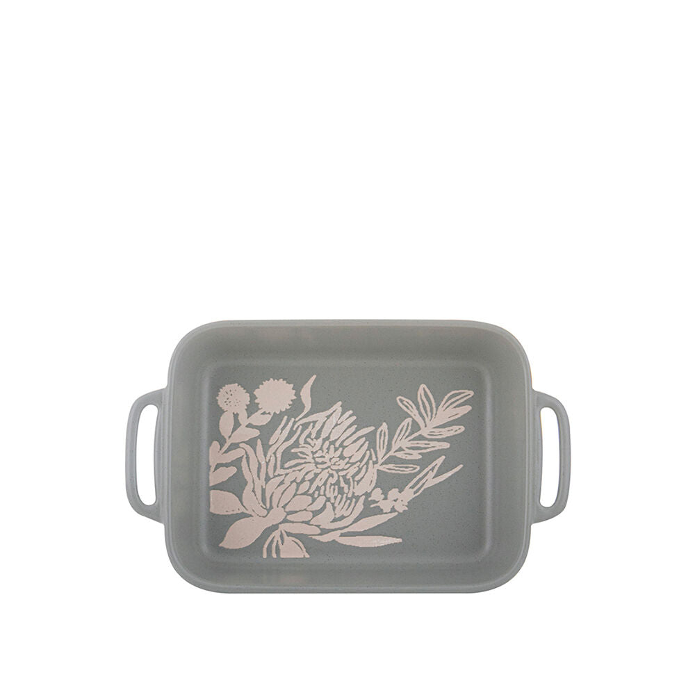 Ladelle Esperance Ceramic Baking Dish Medium Heat-Resistant Serving Green