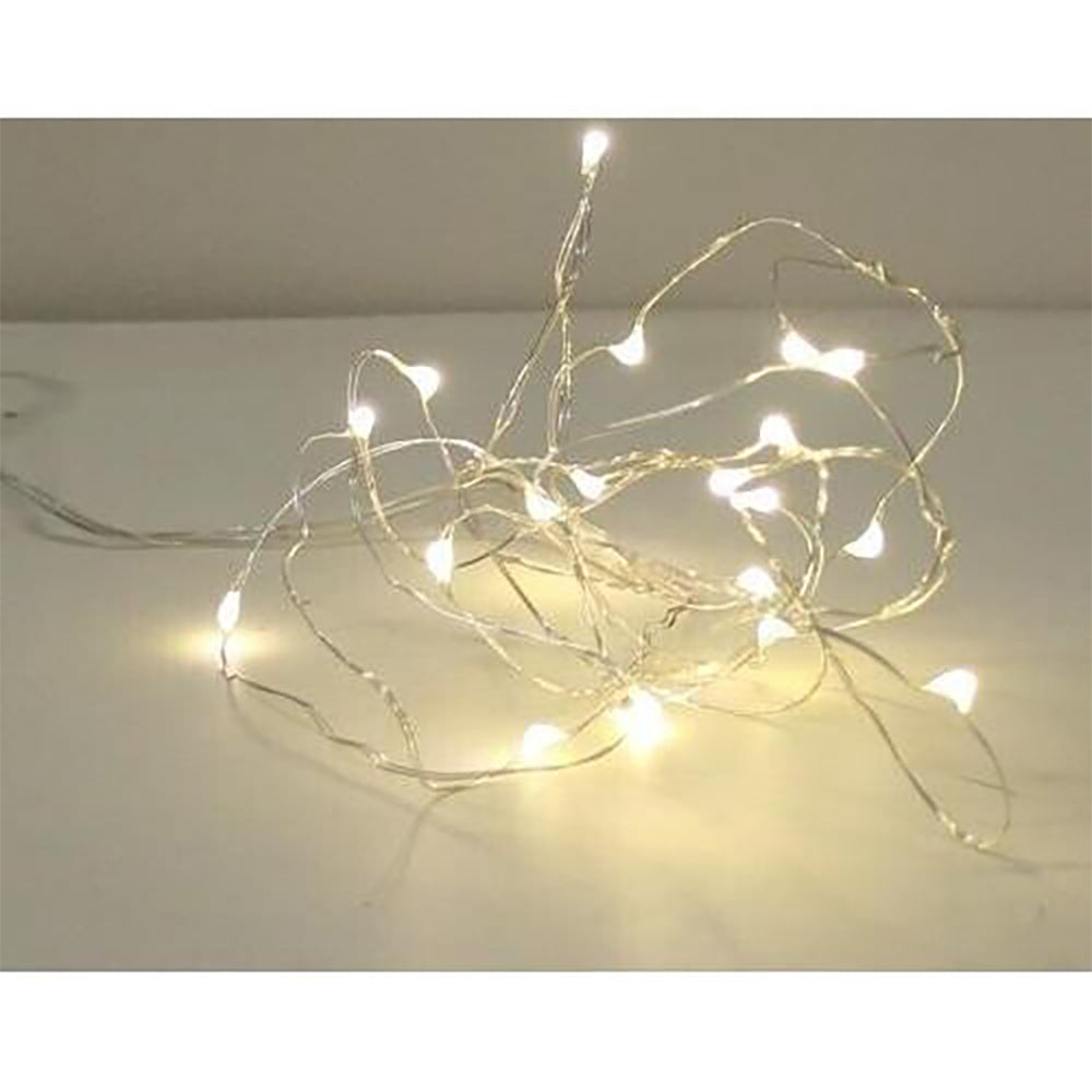 6PK LVD LED Rope Wire Lights Warm 2M Decorative Home Ornament Statue White