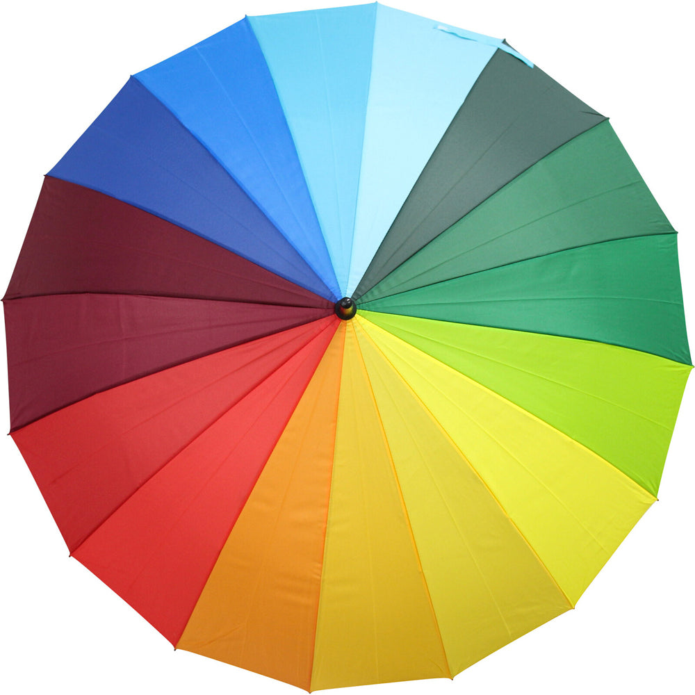 LVD Striped Rainbow Colour Umbrella Sun/Rain Shade 110cm