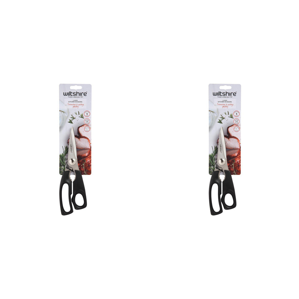 2PK Wiltshire Multi-Purpose Laser Kitchen Shears Scissors