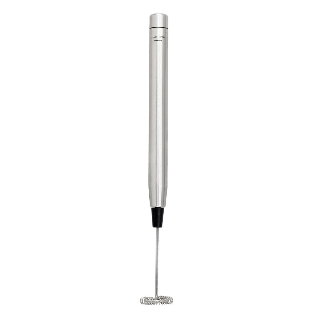 2PK La Cafetiere Portable Handheld Stainless Steel Drinks Milk Frother 2x1x10cm