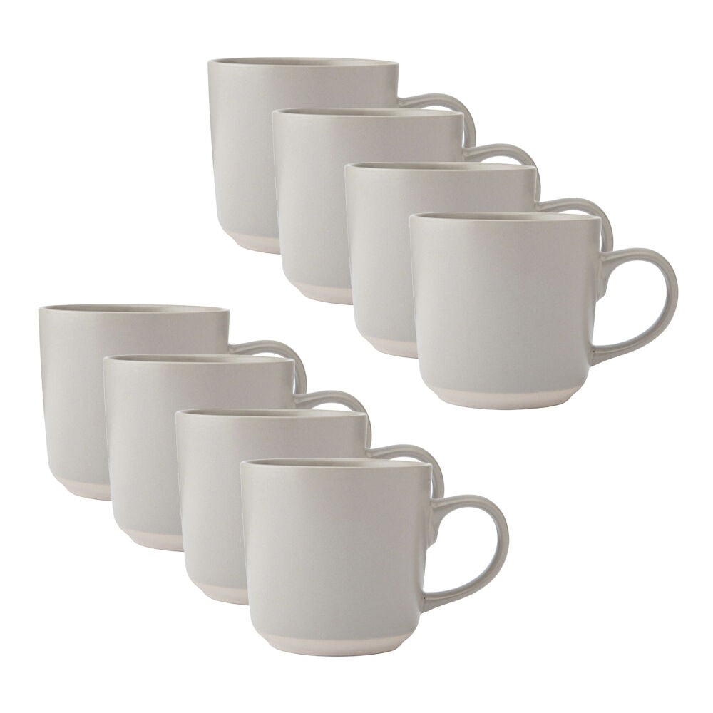 8PK La Cafetiere Ceramic Coffee Mug Drinkware 350ml - Latte