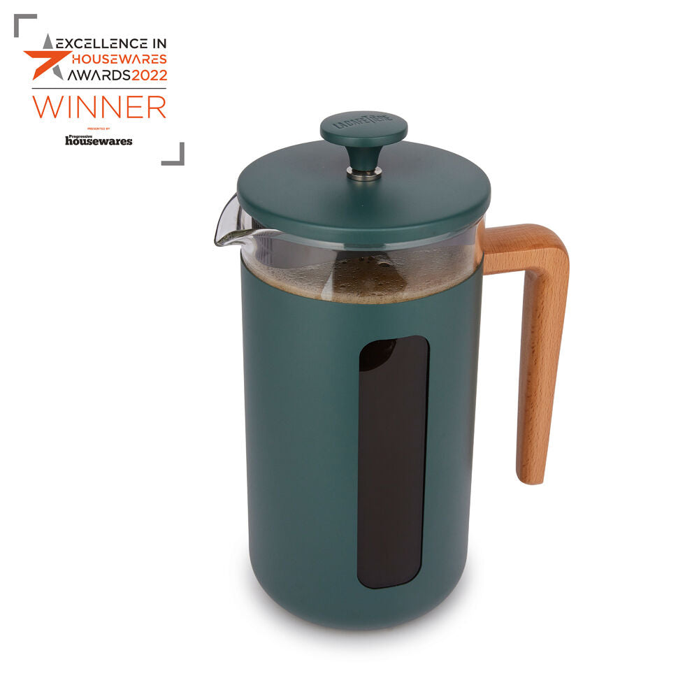 La Cafetiere Pisa Stainless Steel Cafetiere Up to 8 Cups 10.8x17.2x23cm Green