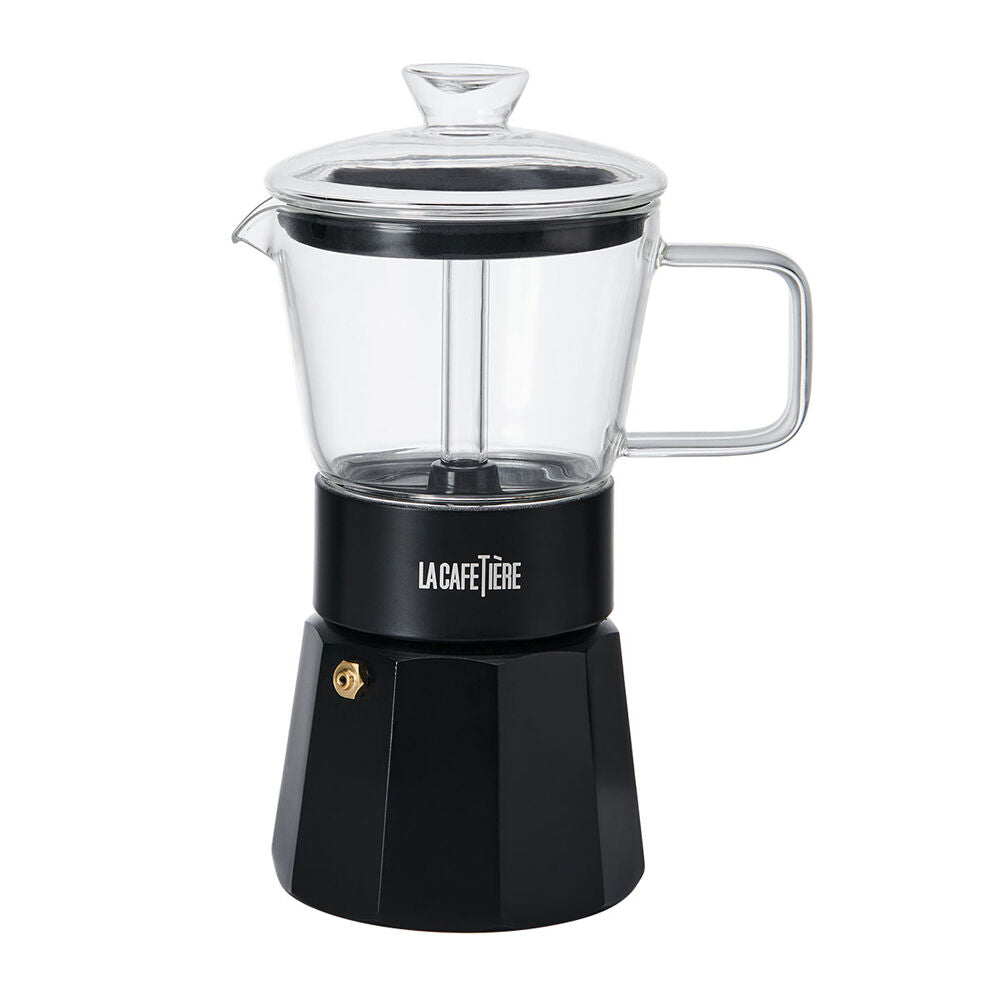 La Cafetiere Verona Glass Coffee Espresso Maker Up to 6 Cups 240mL Black
