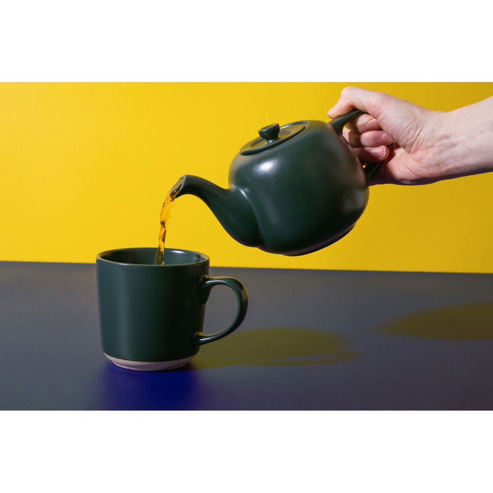La Cafetiere Stoneware Classic Teapot Kettle 600ml - Green