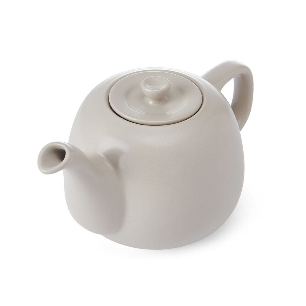 2PK La Cafetiere Stoneware Classic Teapot Kettle 600ml - Latte