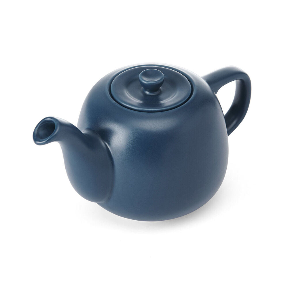 La Cafetiere Stoneware Classic Teapot Kettle 600ml - Navy