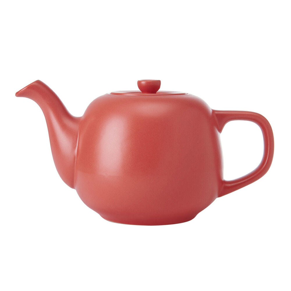 La Cafetiere Stoneware Classic Teapot Kettle 600ml - Red