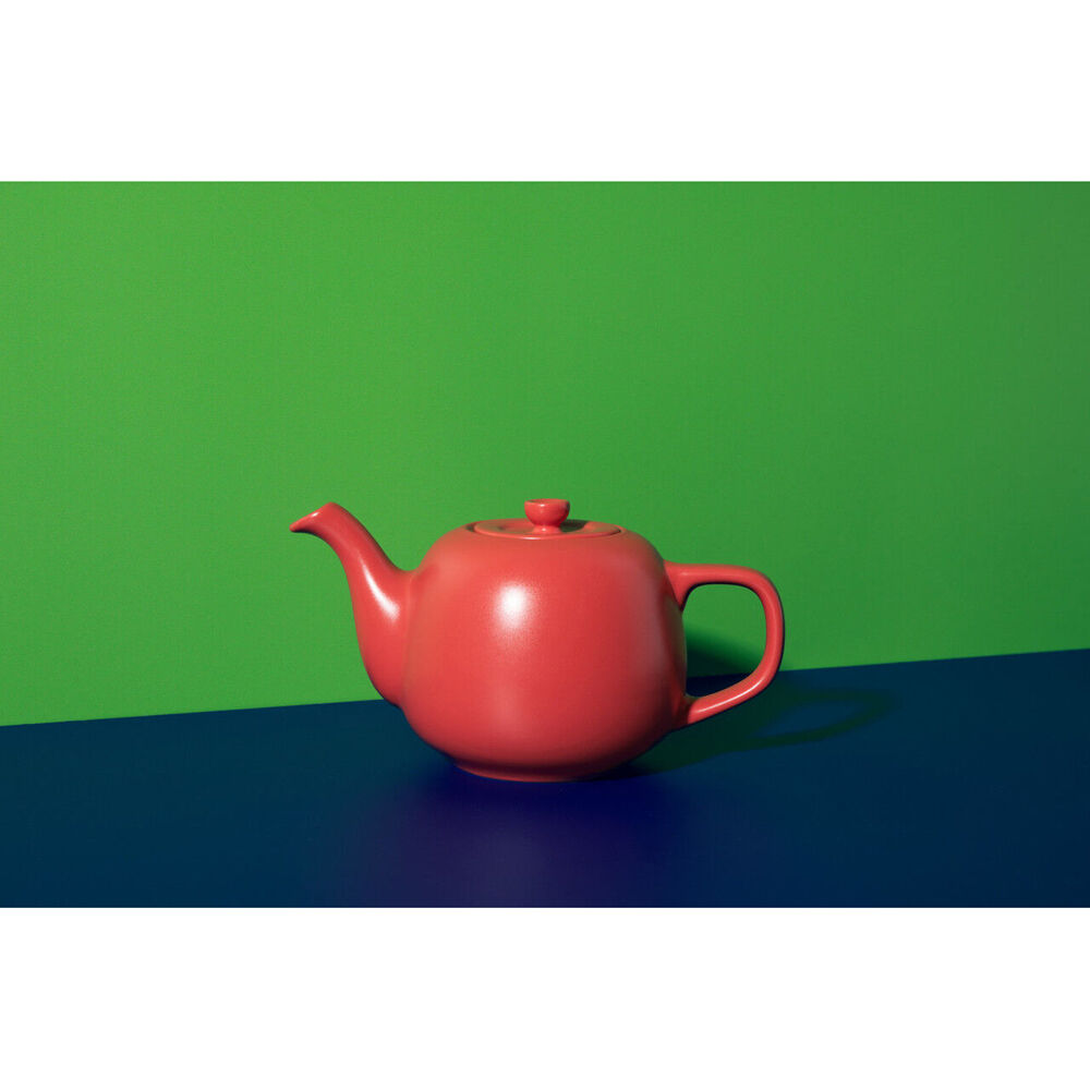 La Cafetiere Stoneware Classic Teapot Kettle 600ml - Red