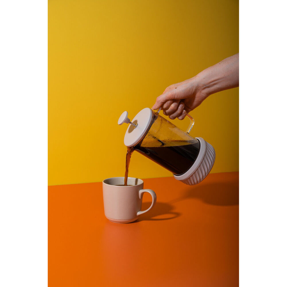 3pc La Cafetiere Zero 8-Cup No Mess French Press 1L - Latte