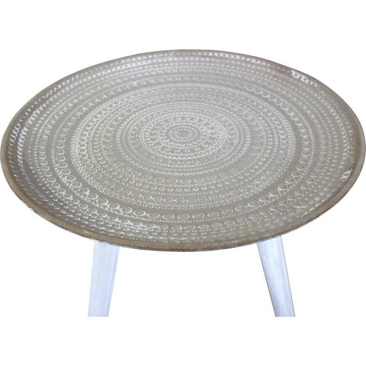 LVD Dotti Medium MDF/Wood 39.5x44cm Side Table Furniture Round - Brown