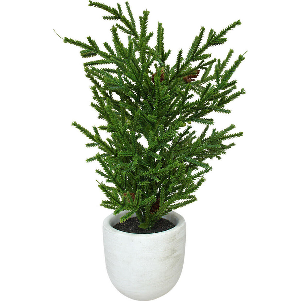 2PK LVD 11x11cm Plastic Classic Christmas Tree Potted Home Decor
