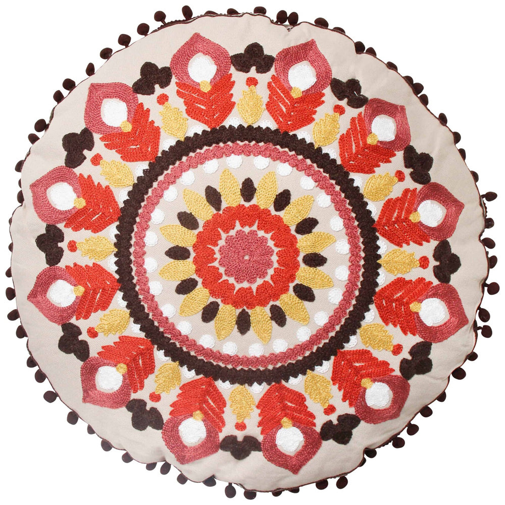 2PK LVD Cushion Pillow Fields Home/Lounge Decor 45cm Round