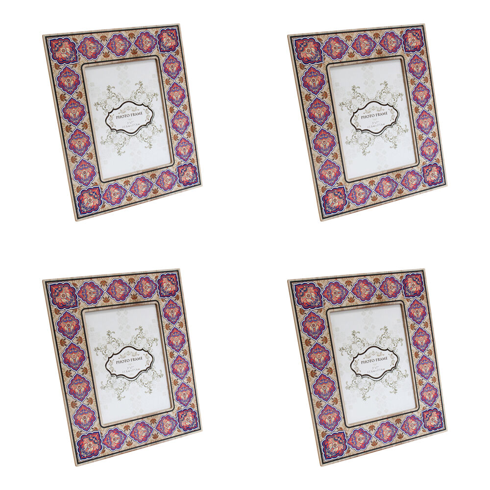 4PK LVD Wooden Glass Picture/Photo Decor Frame 5x7 21.5x26.5x1.5cm Sari