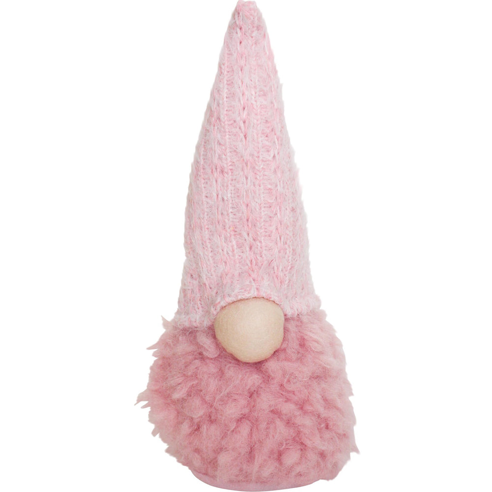 2PK LVD Polyester Fluffy Andie Gnome Home/Living Room Xmas Decor 11x40cm Pink