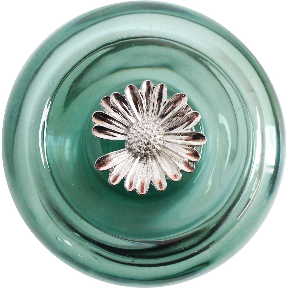 2PK LVD Glass Trinket Box Storage Decor Round 9.5cm - Wilde Jungle