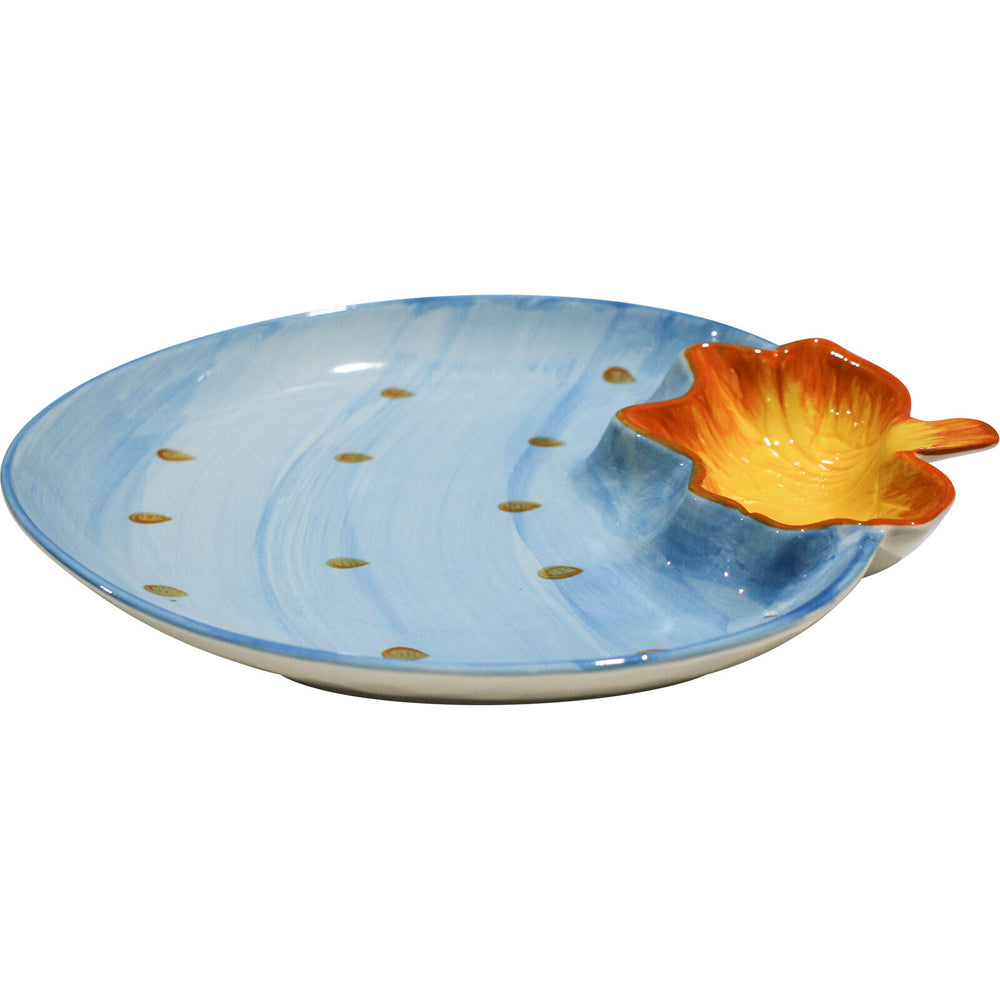 2PK LVD Ceramic Blueberry 29.5cm Plate Snack/Nuts Serving Dish