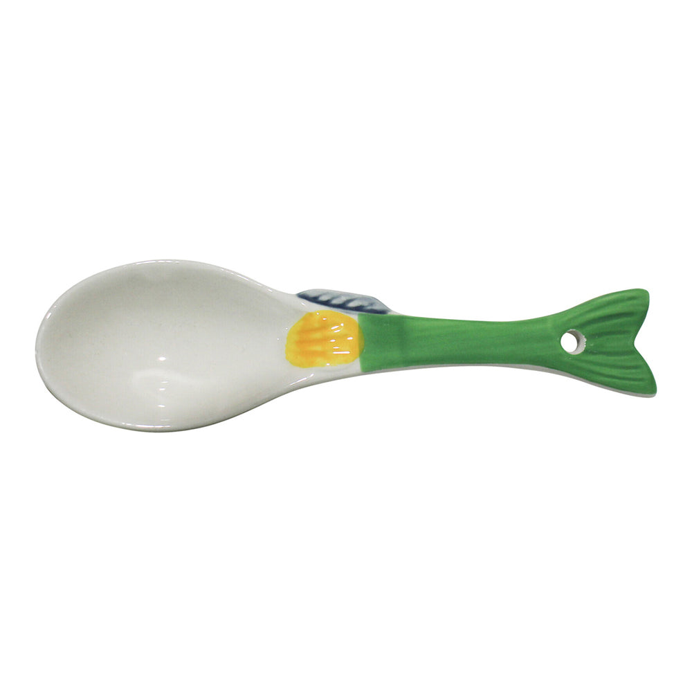 6PK LVD Ceramic 13.5cm Fish Oscar Spoon Food/Soup Serving Utensil