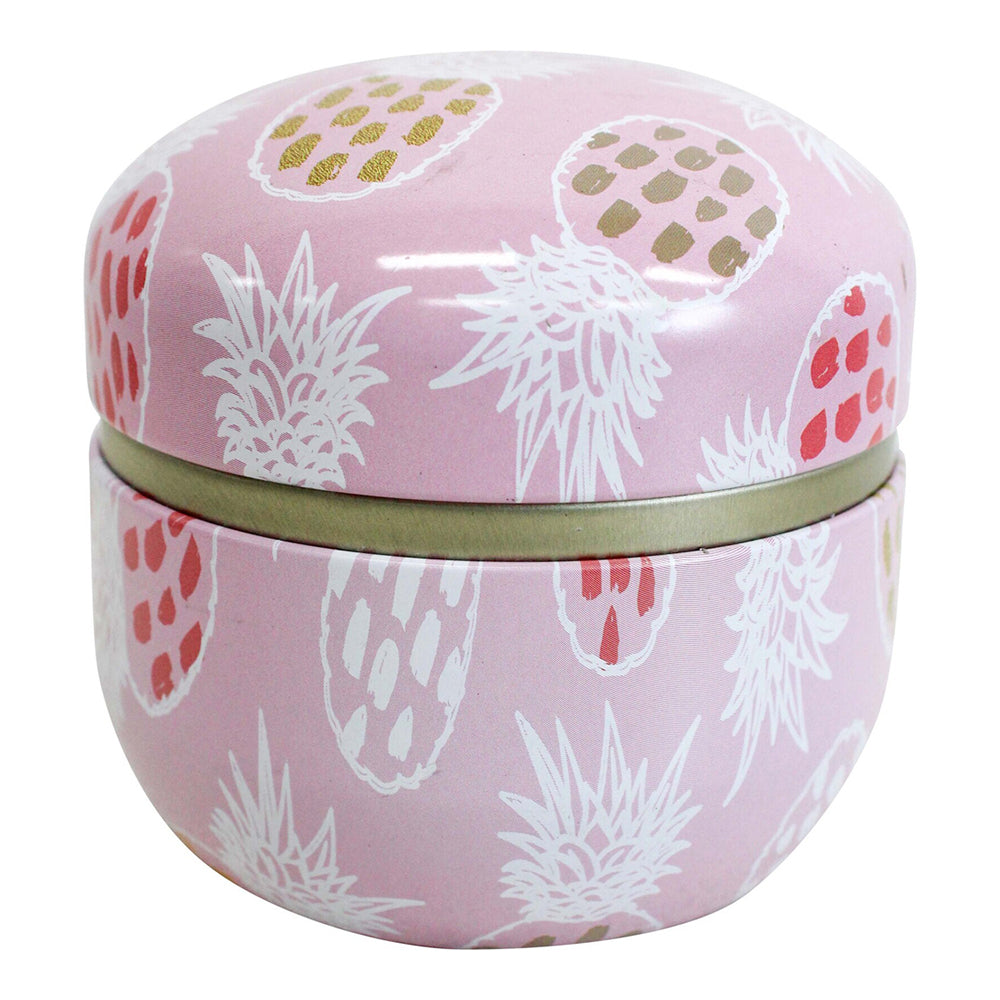 4PK LVD Pink Blossom 8.5cm Metal Tin Home/Bedroom Decorative Canister