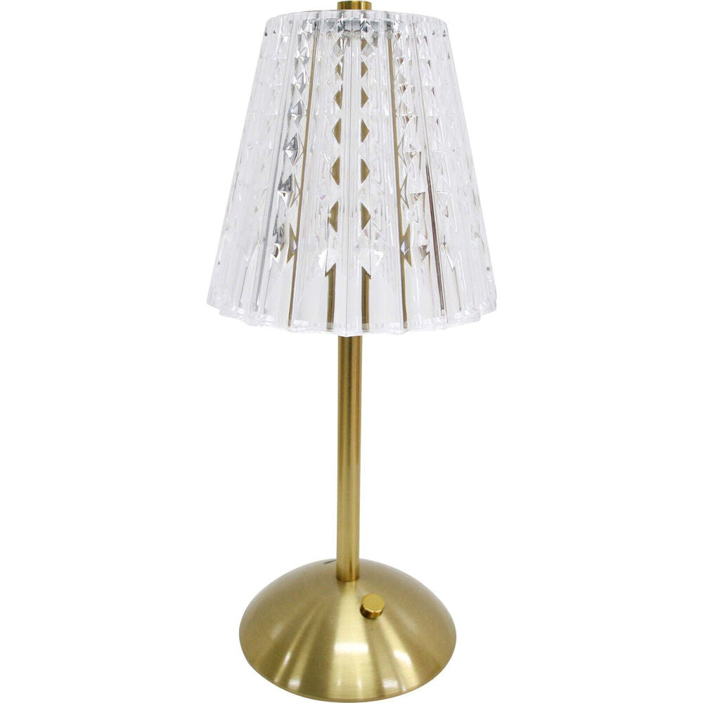 LVD USB Metal LED Decorative Indoor Lantern Table Lamp 13x30cm Gold