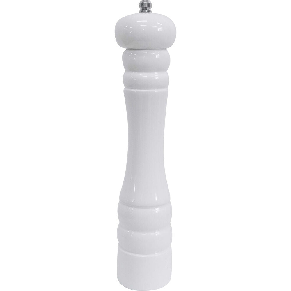 LVD Timber Wooden Sleek Tall Salt/Pepper Grinder Large 5x5x27cm White
