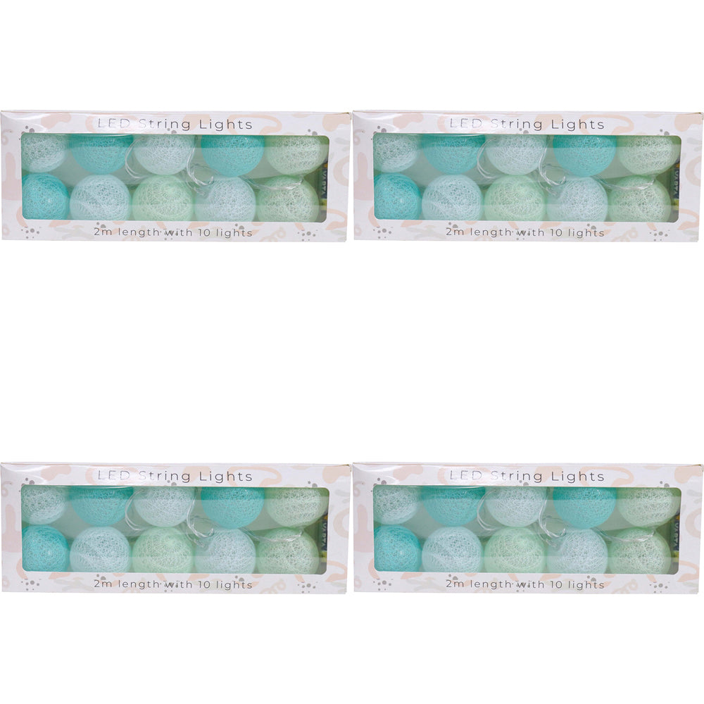 4PK LVD Plastic 2m LED String 10 Lights Aquas Home/Nursery Decor Children/Baby