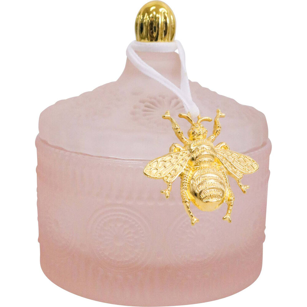 2PK LVD Glass Chloe Trinket Box Storage Decor Round 10cm - Sand