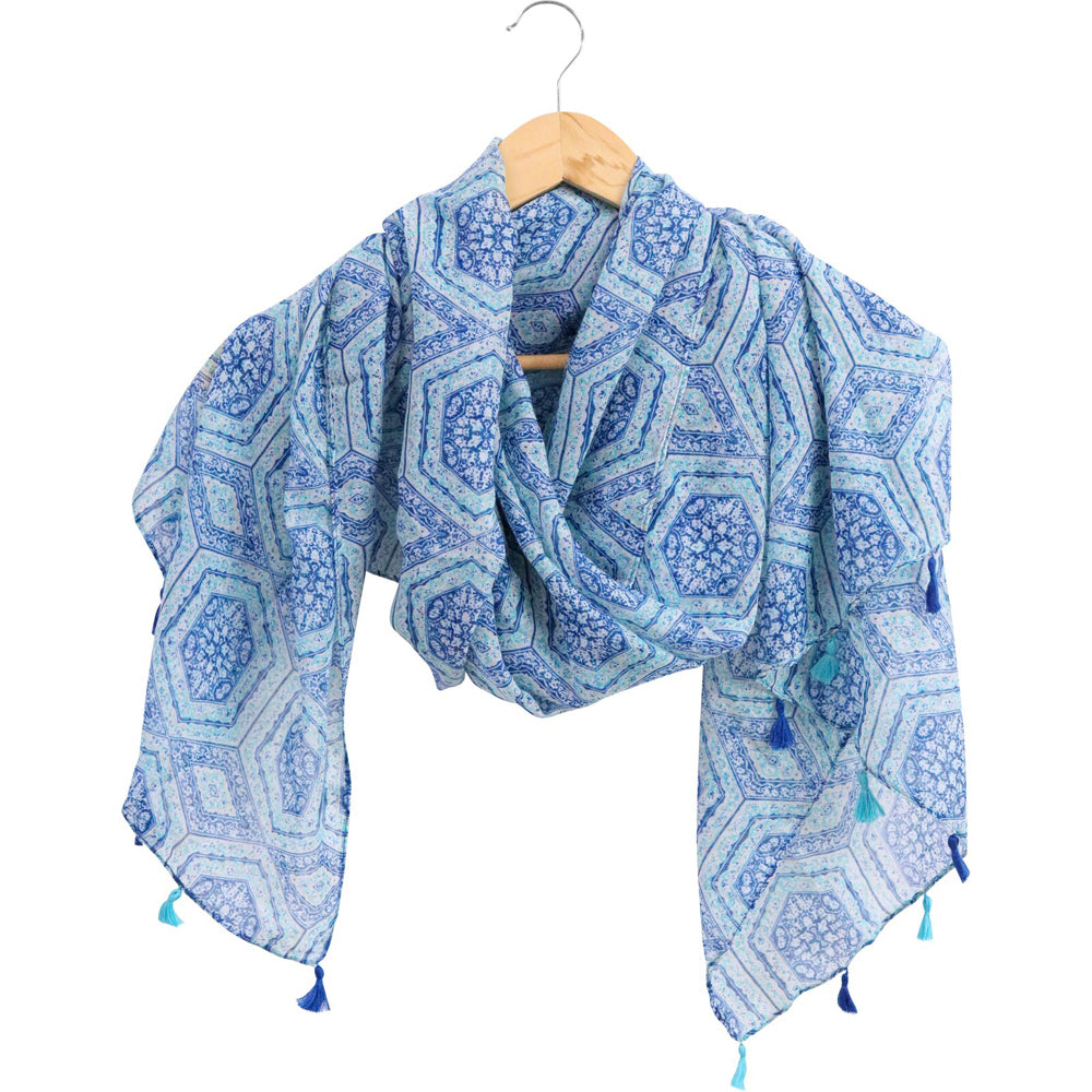 2PK LVD Scarf Sarong Grecian Themed Stylish Womens Fashion