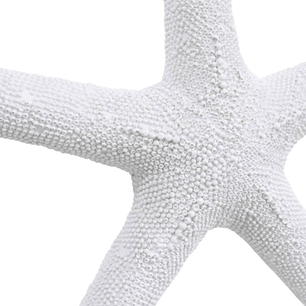 LVD Resin Starfish Textured Sculpture XL 38x38cm White