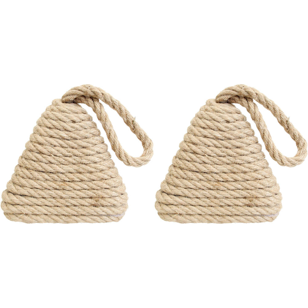 2PK LVD Jute/Concrete Doortsop Rope Pyra Home Decor Nat