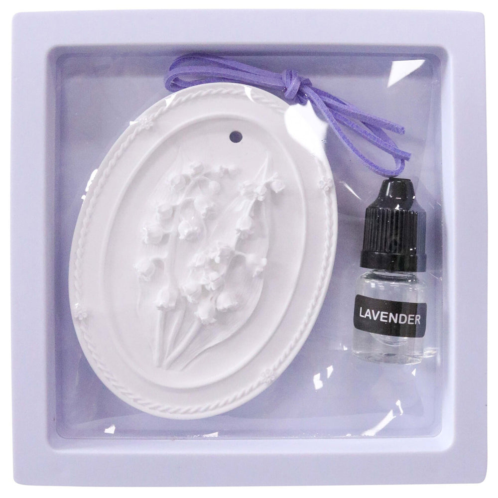 4PK LVD Ceramic/Plastic Scented Hanger w/ Lavender Oil Wardrobe Freshener Large