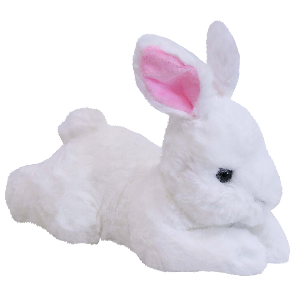 2PK LVD Plush Belly Bunny White Kids/Childrens Stuffed Animal/Soft Toy 0+