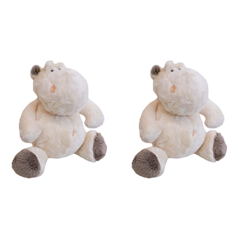 2PK LVD Plush Henrietta Hippo Kids/Childrens Stuffed Animal/Soft Toy 0+
