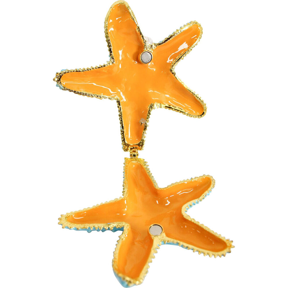 LVD Metal/Enamel Decorative Trinket Box Home Decor Starfish