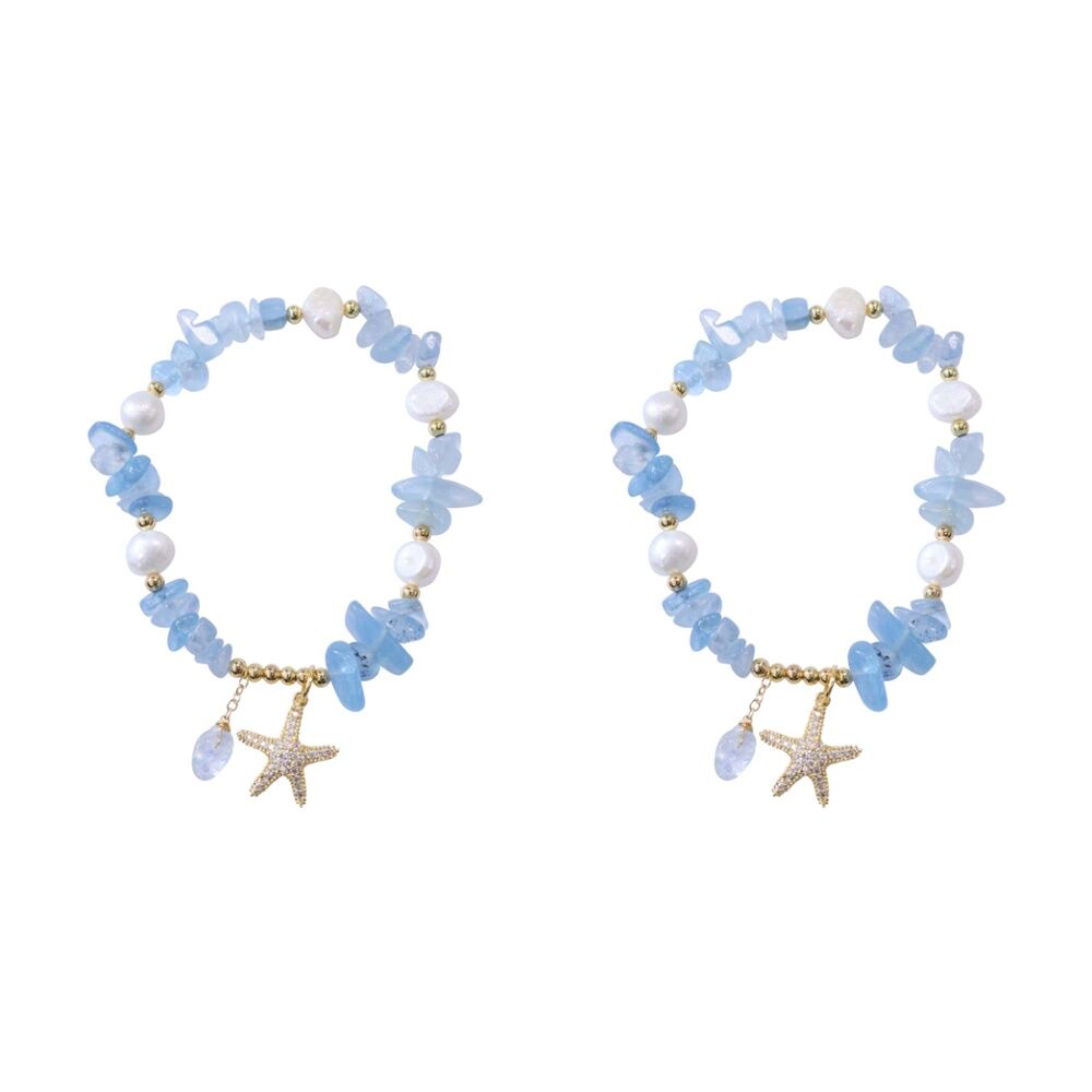 2PK LVD Bracelet Freshwater Pearl Sky Stylish Natural Jewelry