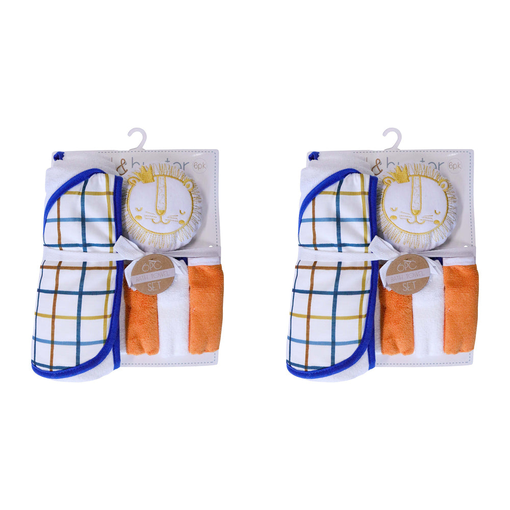2PK LVD Kids Bathtime Set Lion Infant/Baby Interactive Play Toy 0+