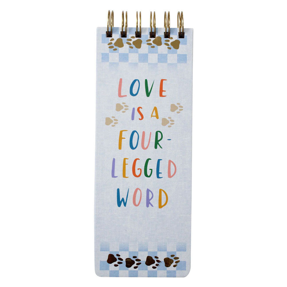 4PK LVD Pet Love Spiral-Bound List Pad Paper Writing Stationery