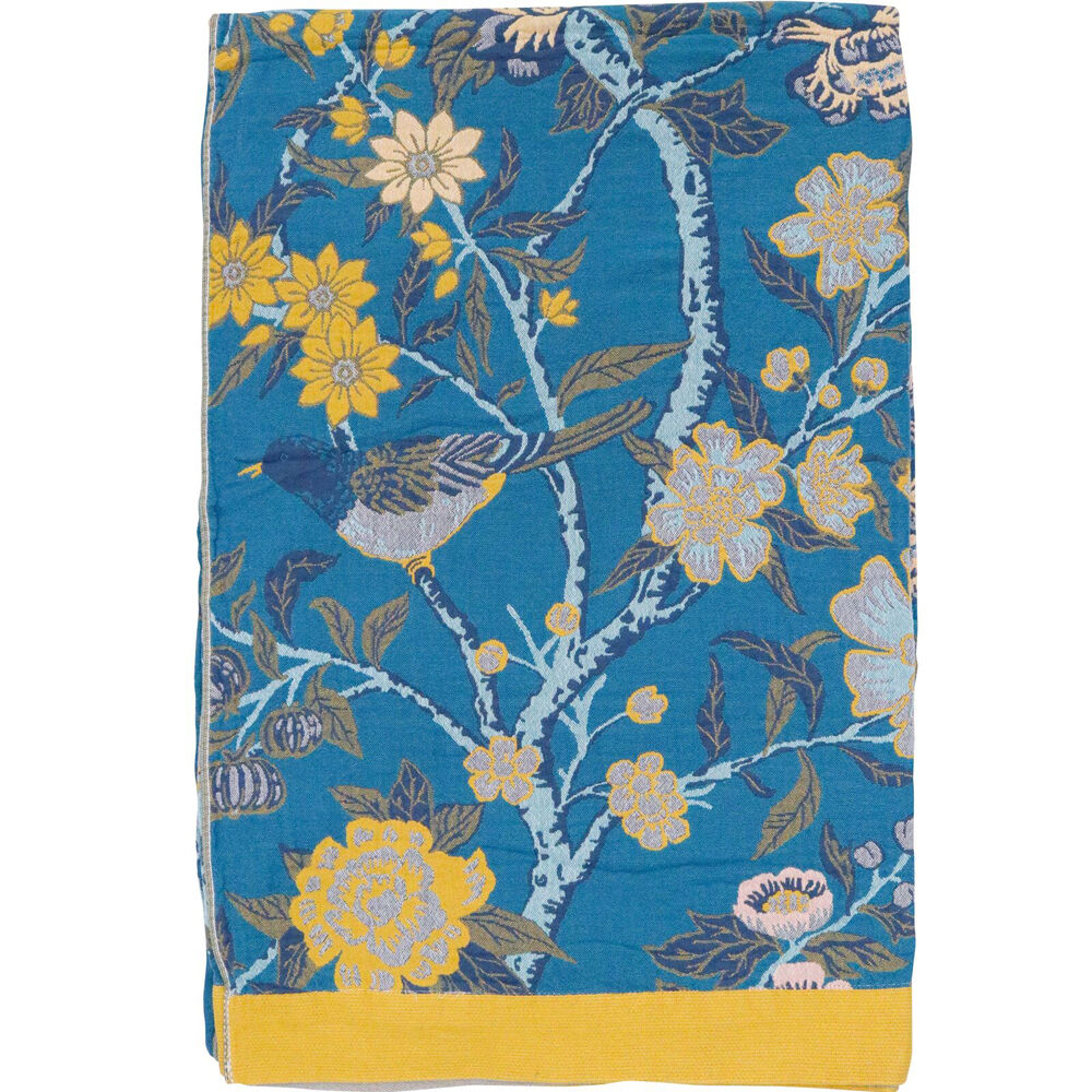 LVD 100% Cotton Floral Print Throw Decor Blanket 230x200cm Aurelia