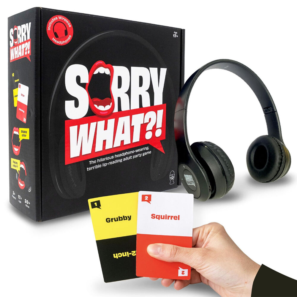 Lucky Egg Sorry What ! Lip Reading Card Game 25x25cm 17y+