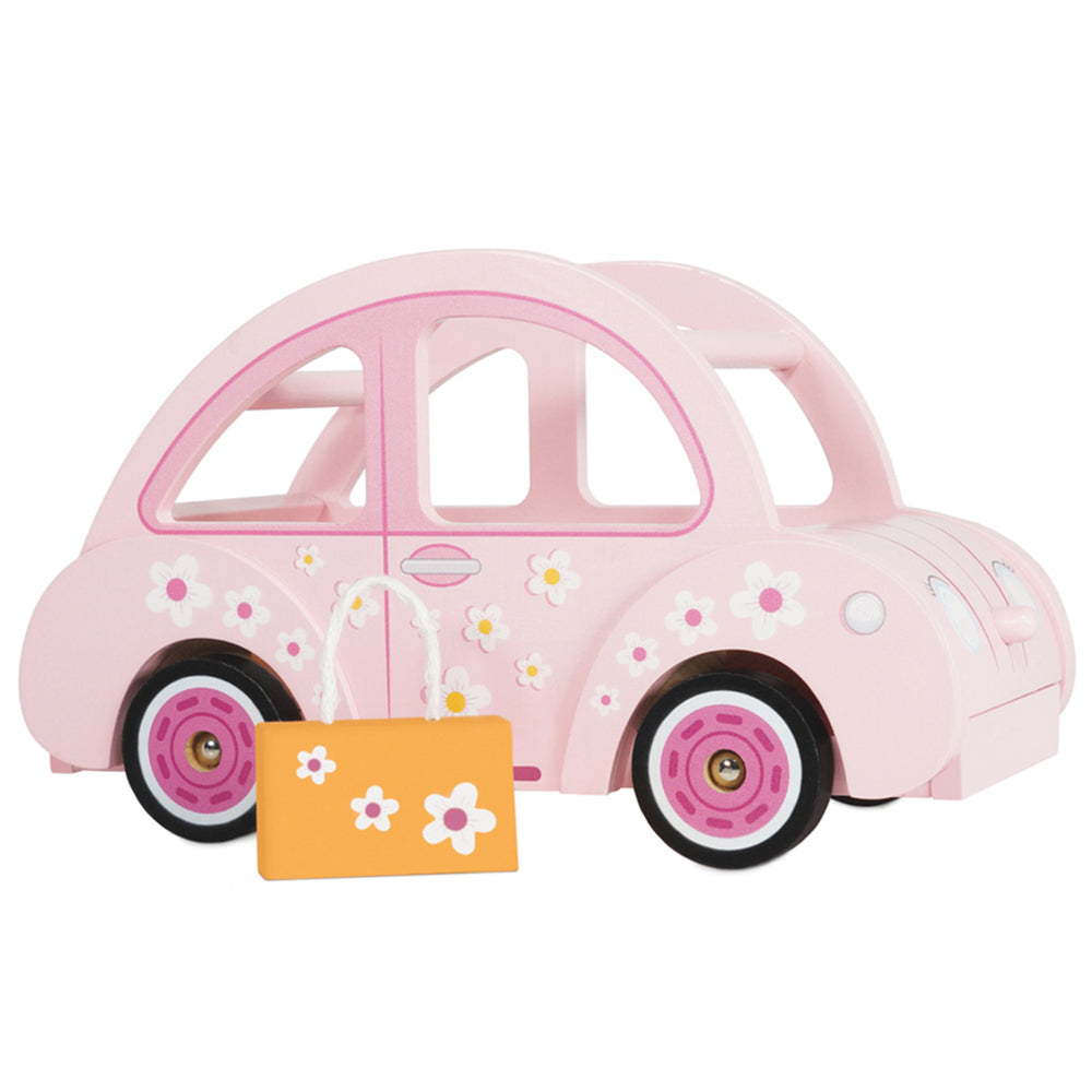 Le Toy Van Daisylane Sophie's Car 22x13cm Wooden Toy 2y+ Pink