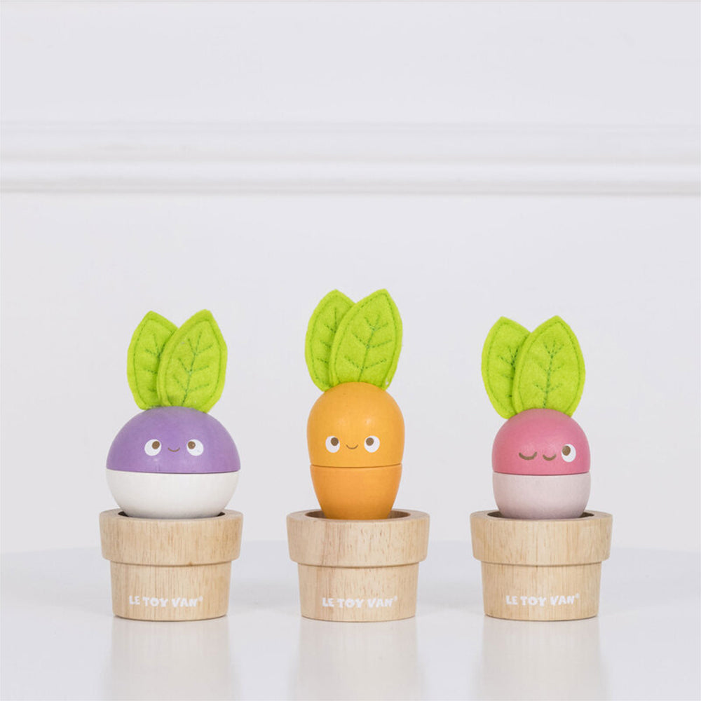 Le Toy Van Petilou Stacking Veggies Kids Wooden Toy 18m+