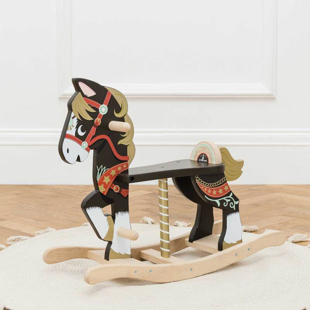 Le Toy Van Petilou 65cm Traditional Rocking Horse Kids Wooden Toy 18m+