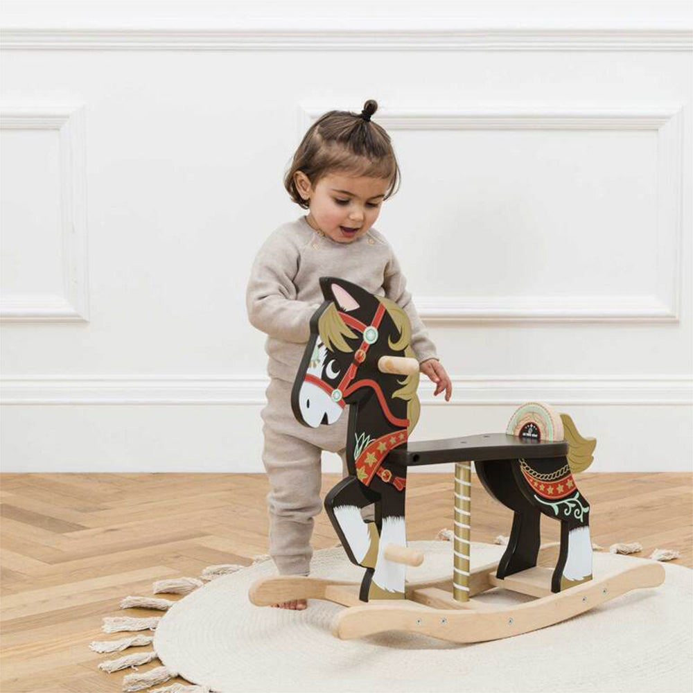 Le Toy Van Petilou 65cm Traditional Rocking Horse Kids Wooden Toy 18m+