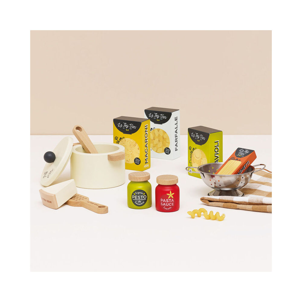 Le Toy Van Wooden Organic Pasta Kids Pretend Play Set 3y+