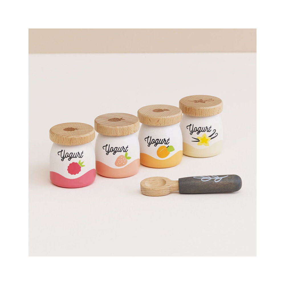 5pc Le Toy Van Wooden Yoghurt Play Food Pack Kids Pretend Play 3y+