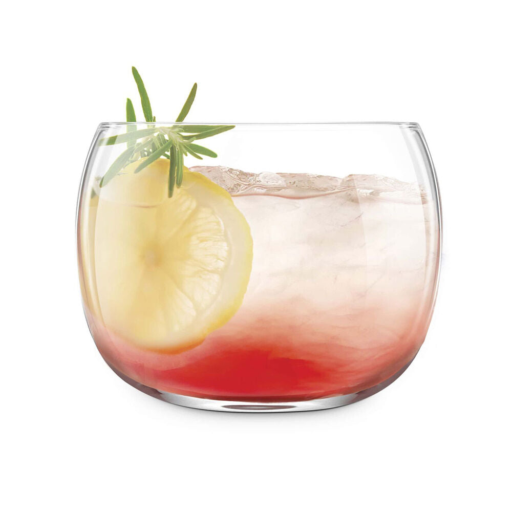 2pc Final Touch Revolve Gin Glass Set Drinkware - Clear