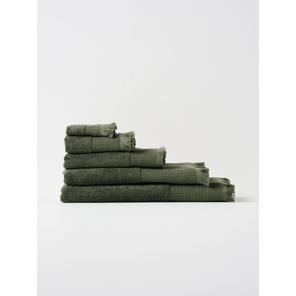 Linen House Aria Pine Cotton/Bamboo Bath Sheet 82x170cm - Green