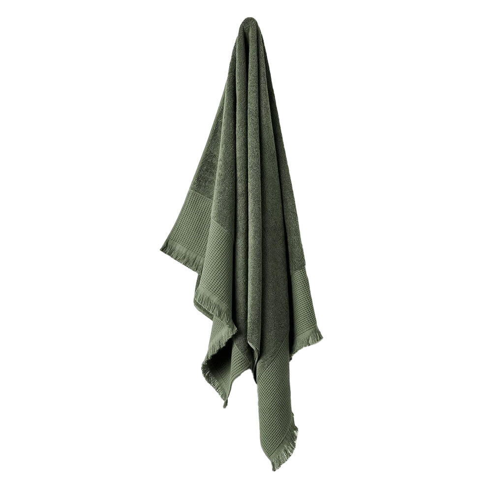 3PK Linen House Aria Pine Cotton/Bamboo Hand Towel 40x71cm - Green