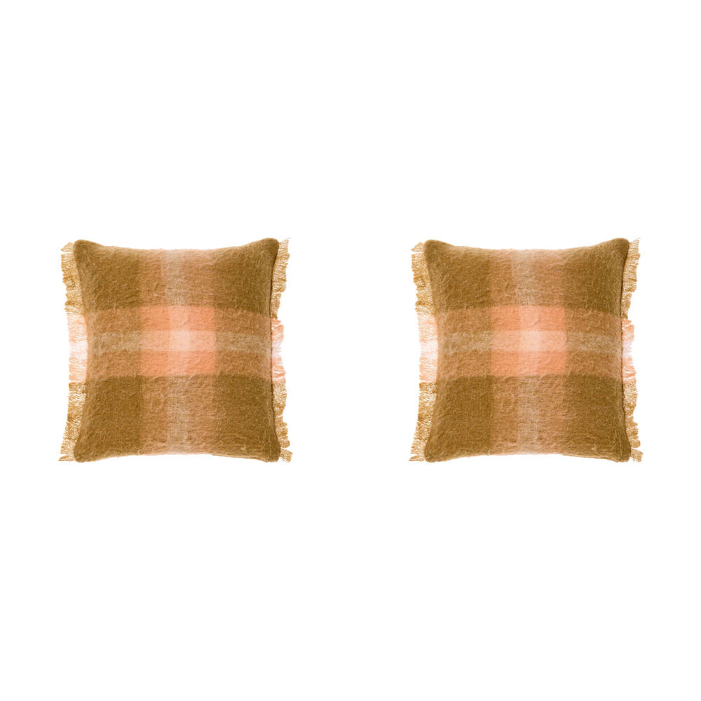 2PK Linen House 50x50cm Clover Spice Bedroom Cushion Square